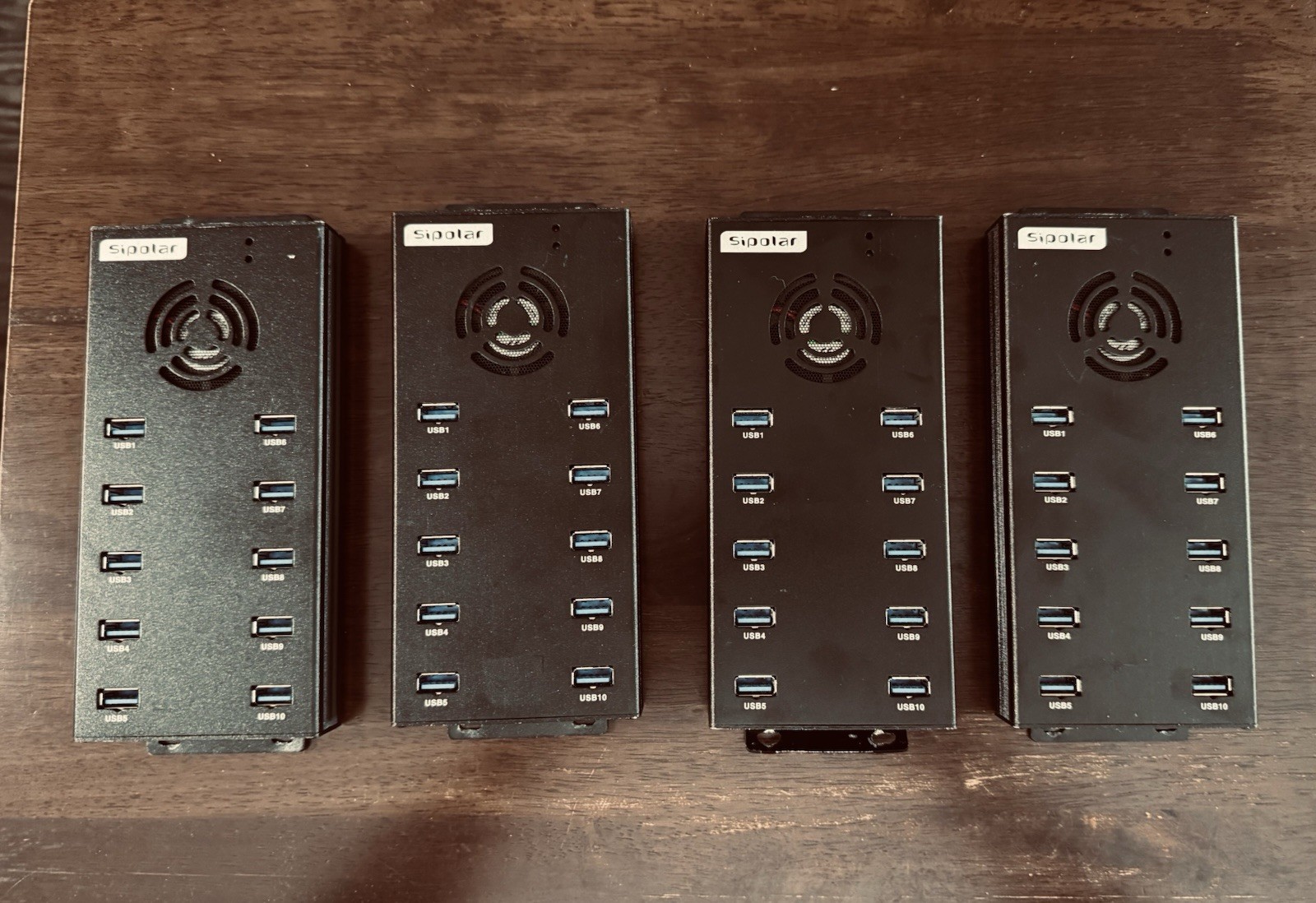 Sipolar A-423 10-Port USB Hub - High-Speed USB Splitter Lot Of 2 Used USA