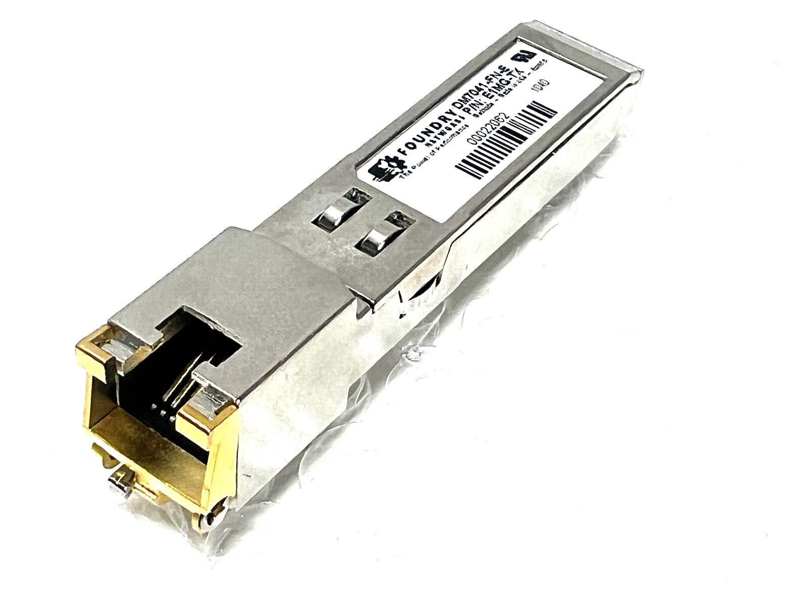 Lot of 5x Foundry Networks E1MG-TX 1000BaseT SFP+ RJ-45 Transceiver DM7041-FN-E