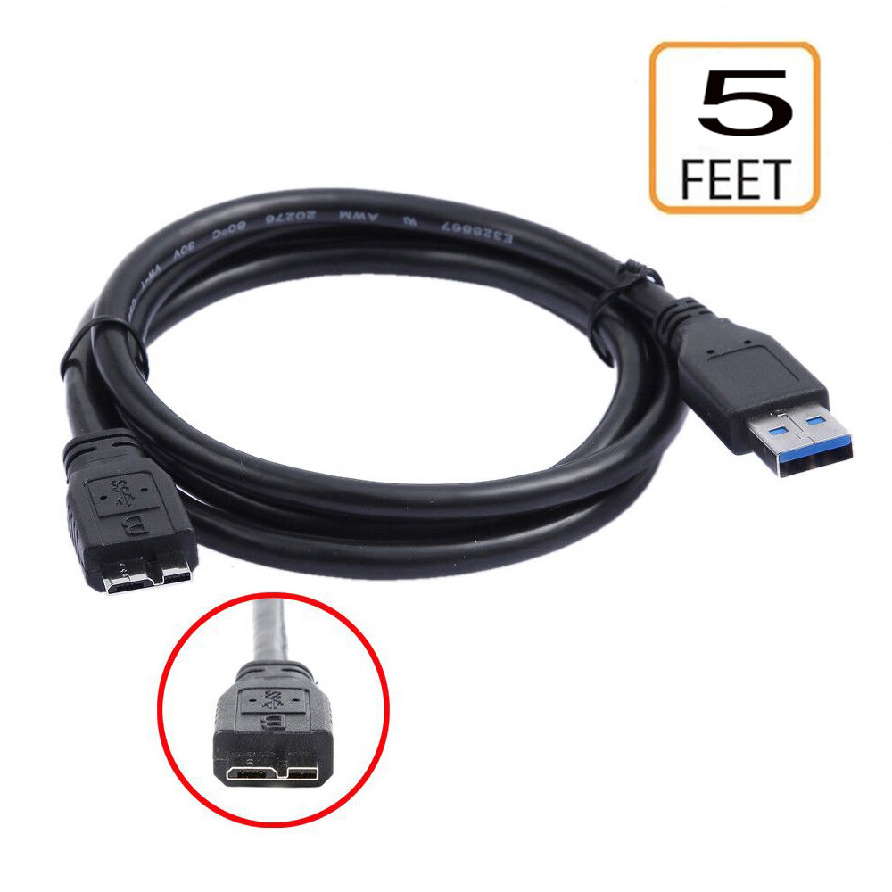 USB PC Cable Cord for Toshiba DTP110 Canvio Connect HDTP110VK3A1 HDTP110VK3A2