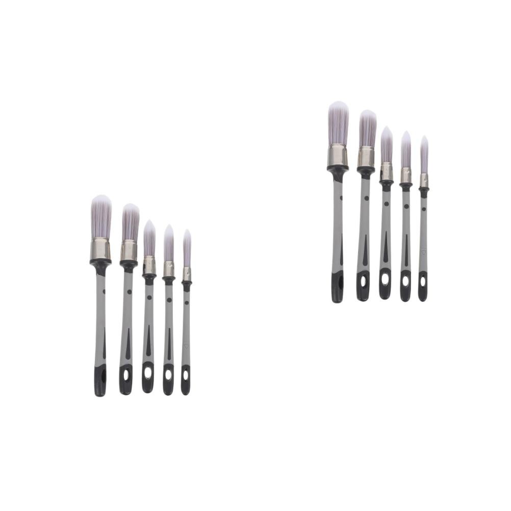10Pcs Durable Small Paint Brushes Set for Wall Corners Furniture Edges and Trim
