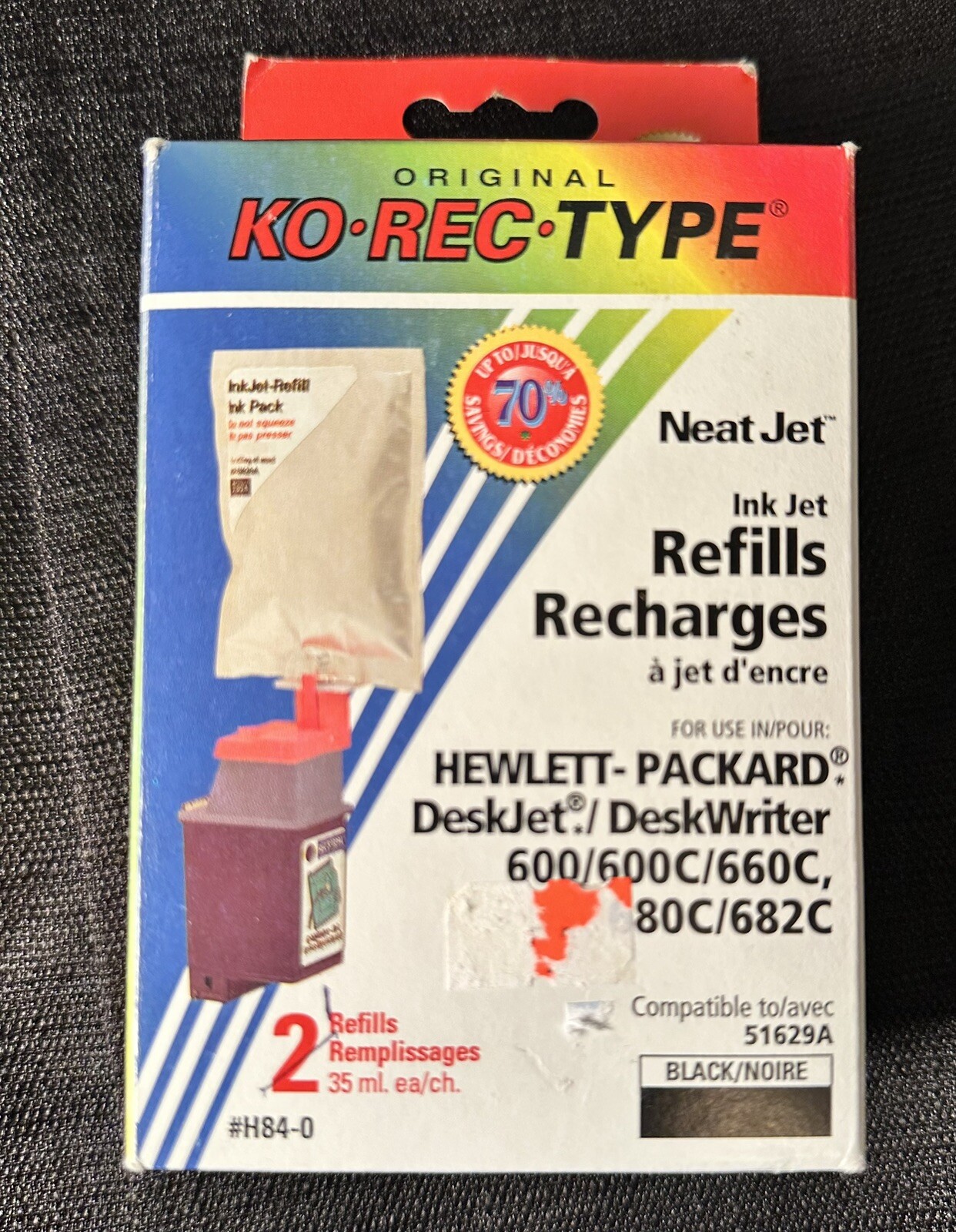 Hewlett Packard Inkjet Refill Kit 2 Refills Black