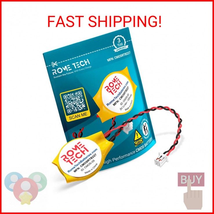 Rome Tech RTC CMOS Battery for Dell Precision M20 / M2300 / M4800 / Studio 1435/