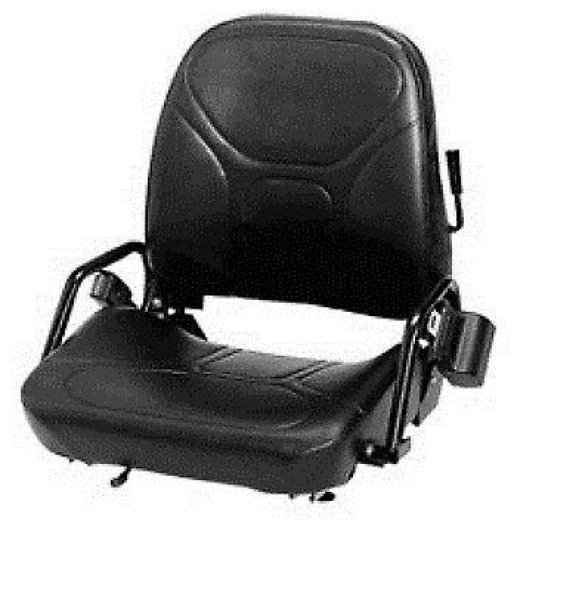NEW KOMATSU ALLIS CHALMERS Forklift Seat Vinyl flip down wit seat belt chair