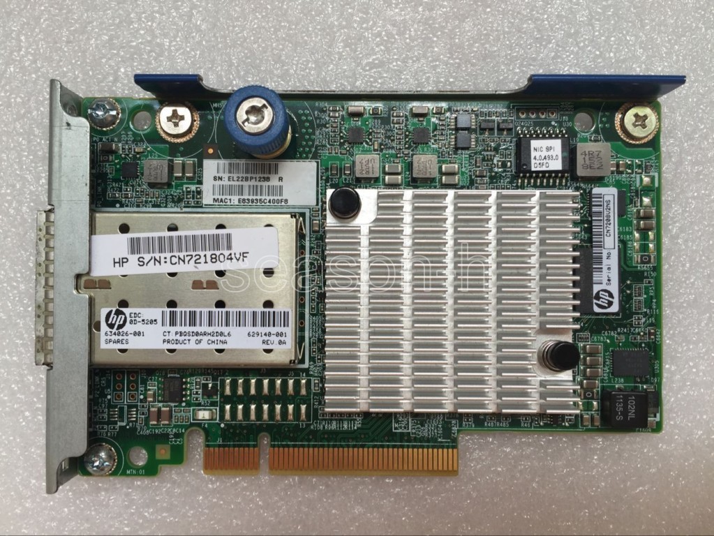 HP FLEXFABRIC 10GB 2-PORT 554FLR-SFP+ ADAPTER CARD 634026-001 629140-001