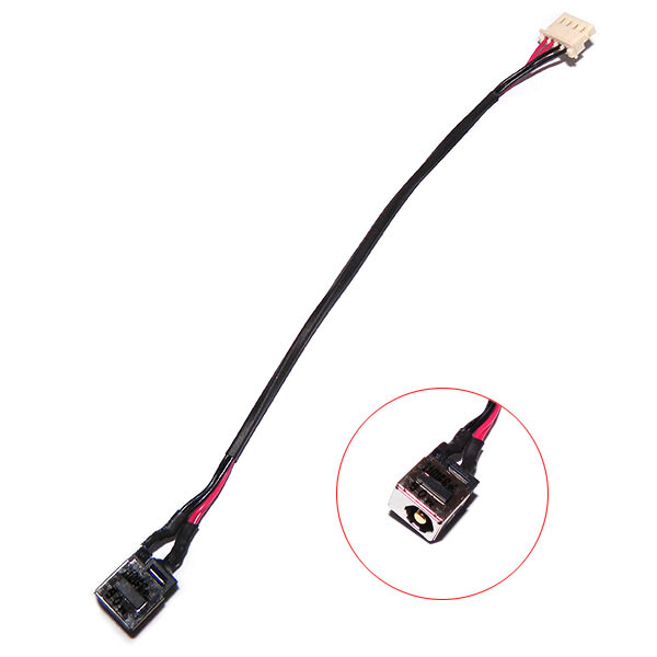 DC POWER JACK SOCKERT WITH CABLE HARNESS PLUG FOR FUJITSU LIFEBOOK AH530 AH531
