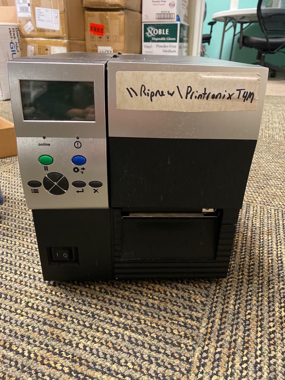 Printronix SL/T4M 252205-001 RFID Thermal Barcode Printer USB Network 203DPI