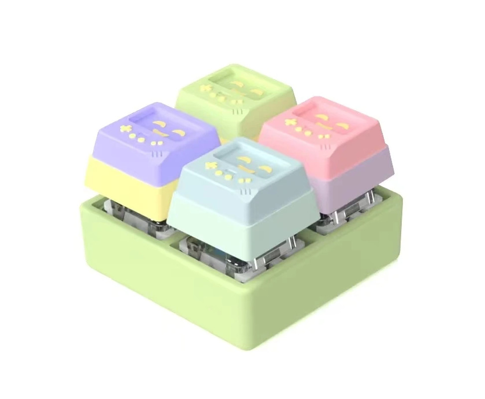 Mechanical Keyboard Keycaps 4Keys Finger Button Fidget Toy Stress Relief Gift