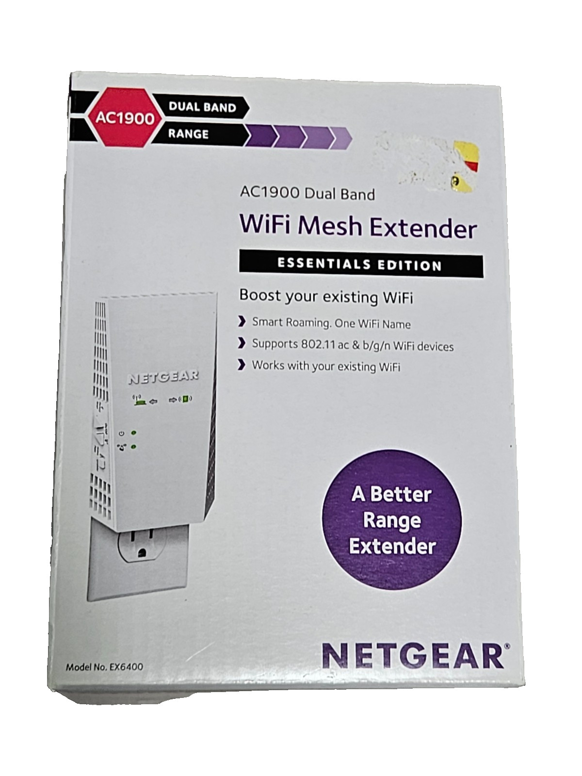 NETGEAR AC1900 WiFi Mesh Extender - EX6400100NAS - Essentials Edition 