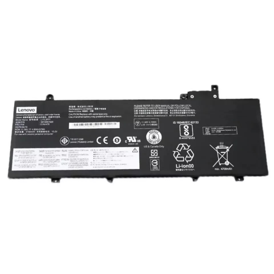 NEW Genuine 01AV478 01AV479 Battery For Lenovo ThinkPad T480s L17L3P71 01AV479