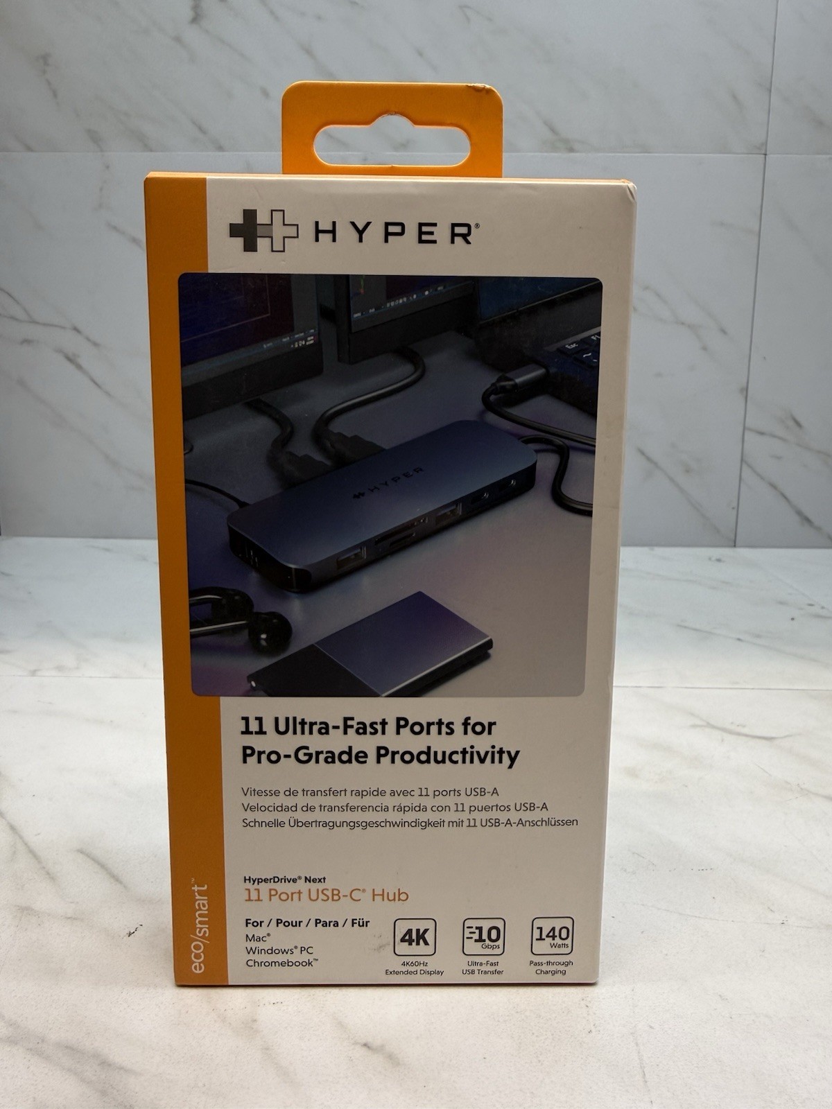 Hyper - HyperDrive Next 11 Port USB-C Hub- MacBook/PC HD4006GL Midnight Blue