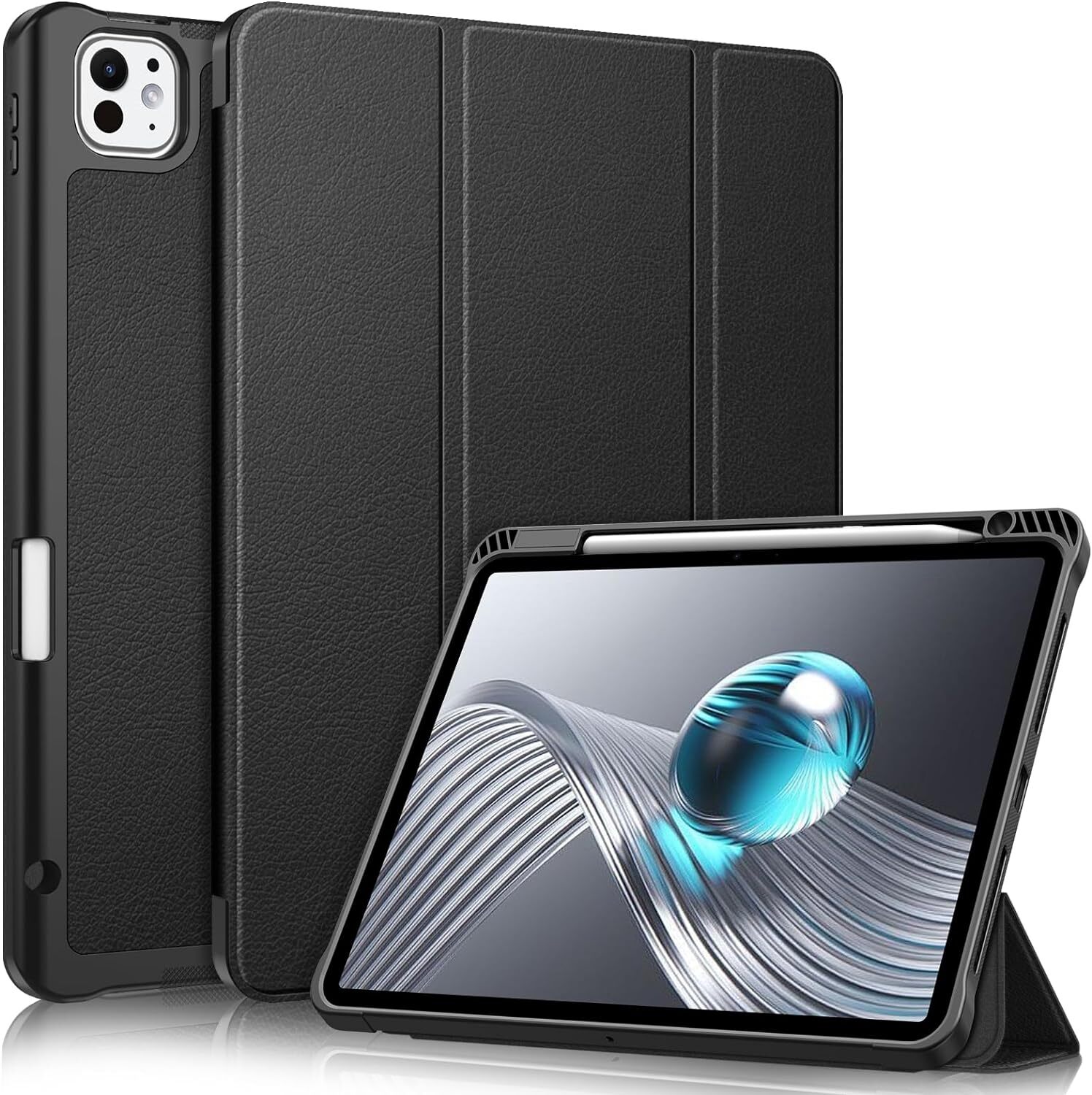 Slim Case for New iPad Pro 11-inch M4 (2024) Soft Flexible TPU Stand Back Cover