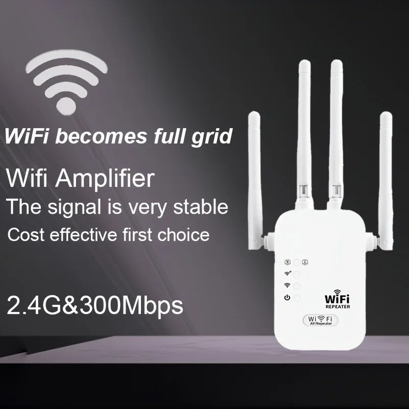1200Mbps WiFi Range Extender Repeater Wireless Amplifier Router Signal Booster