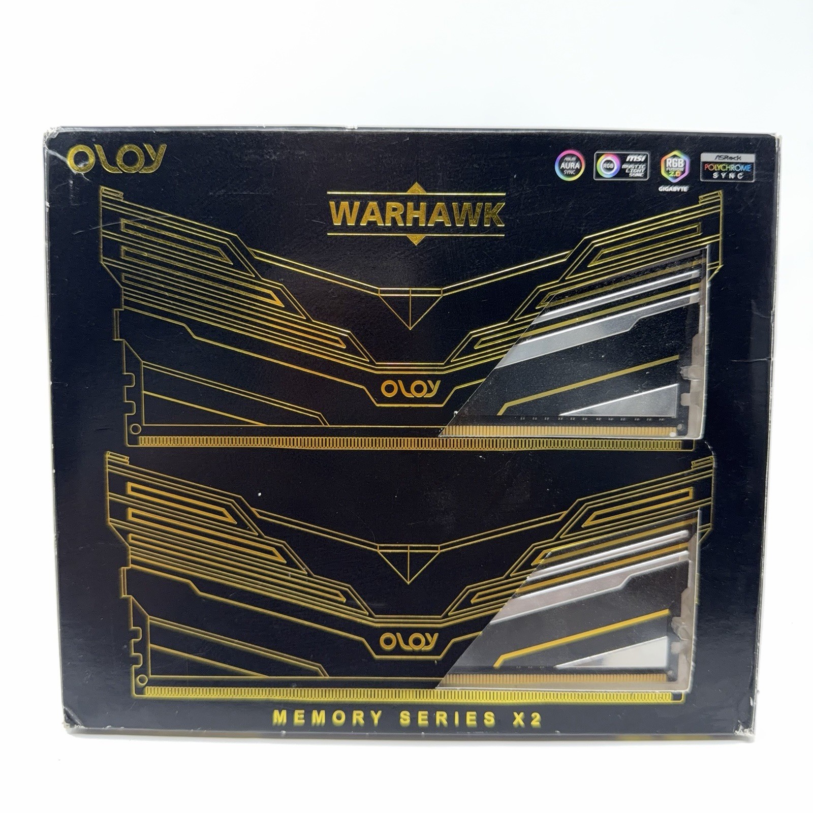 OLOy WarHawk 32GB DDR4 3200MHz 2x16GB RGB Desktop RAM Black Open Box