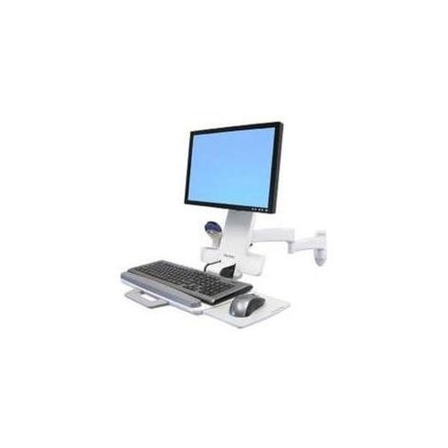 Ergotron 200 Telescoping Combo Arm - 18 Lb - White (45230216) (45-230-216)
