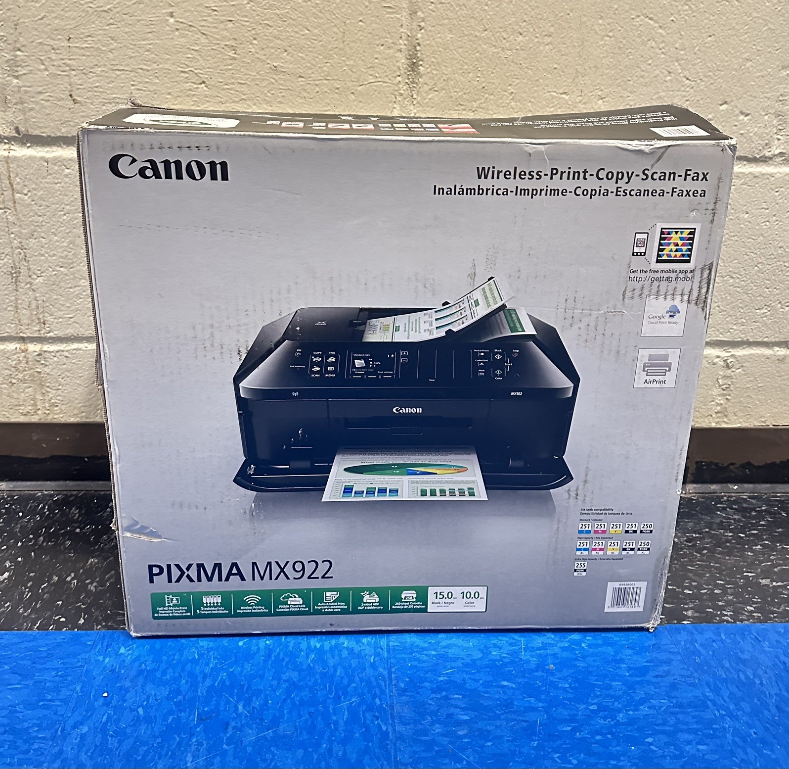 Canon Pixma MX922 Wireless Office All-In-One Color Inkjet Printer- NEW/UNSEALED