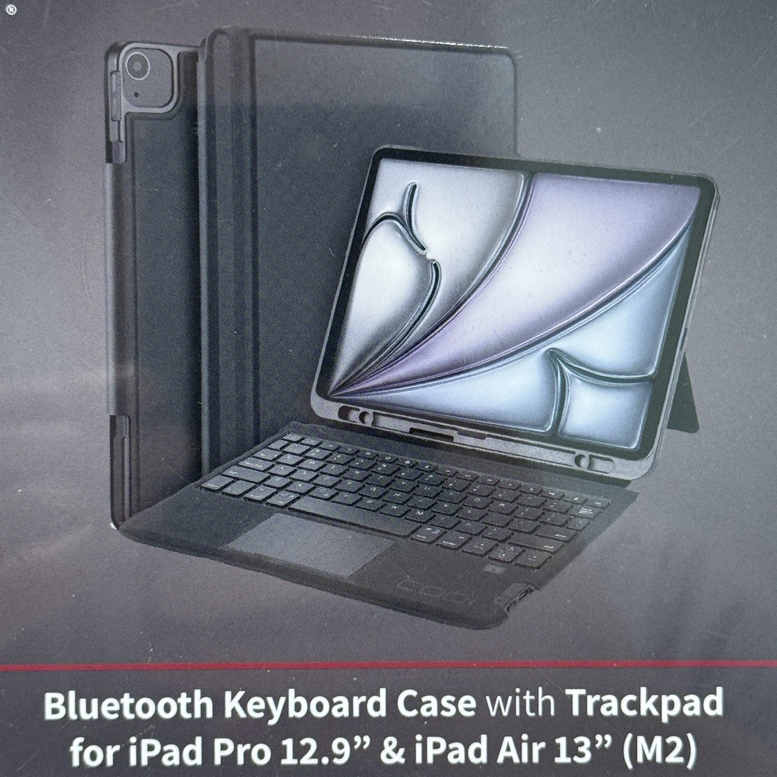 CODi Bluetooth Keyboard Case w/ Trackpad iPad Pro 12.9/ Air 13 M2 Black