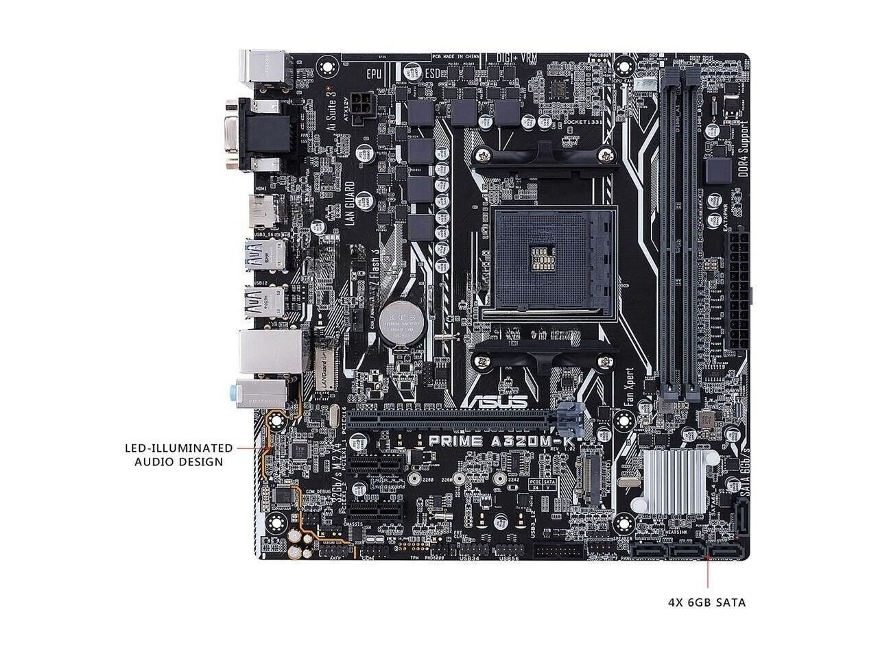 ASUS Prime A320M-K Ryzen AM4 DDR4 HDMI VGA M.2 MicroATX A320 Motherboard Tested