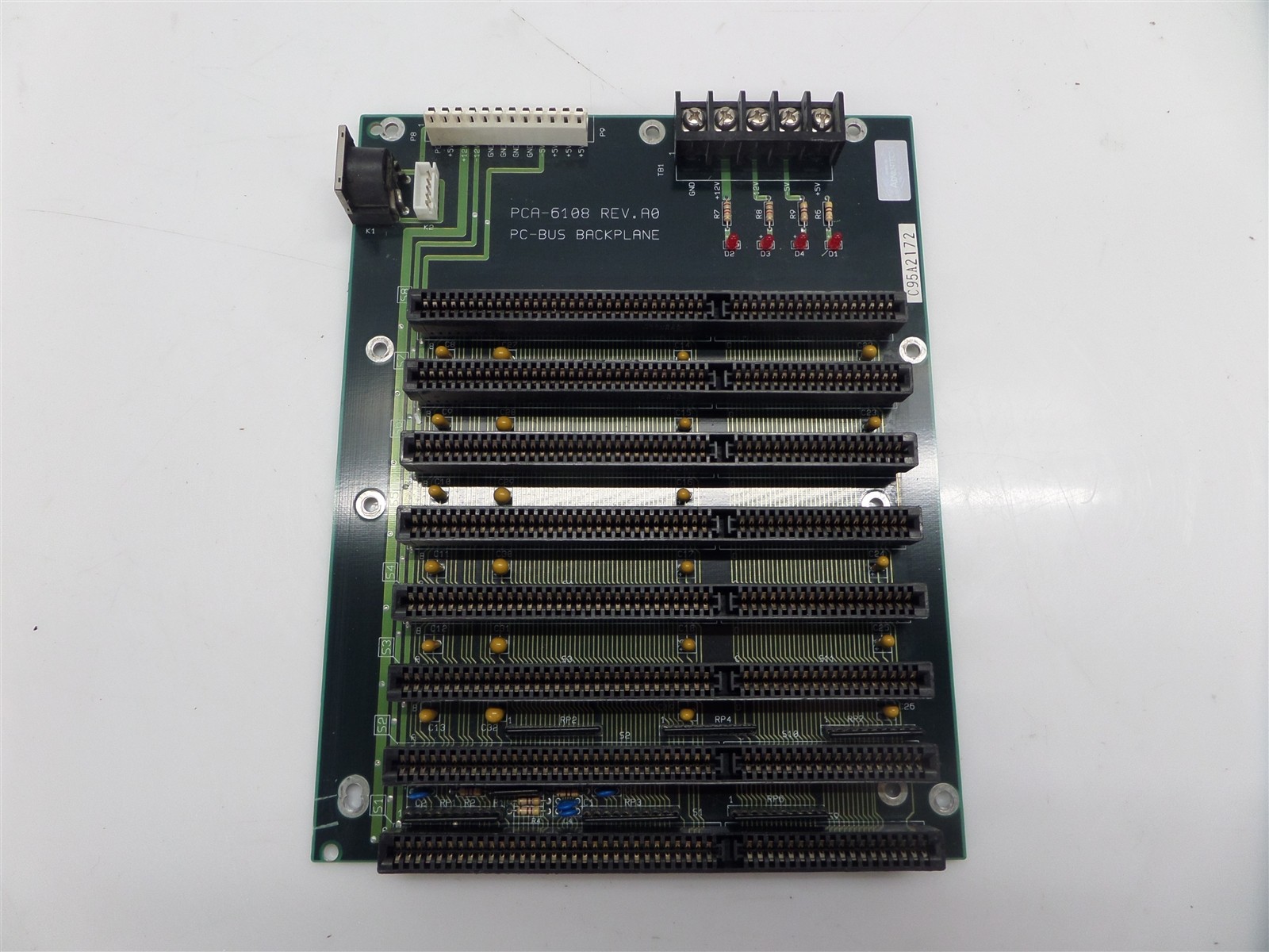Advantech PCA-6108 PC-BUS Rev. A0 Backplane Board