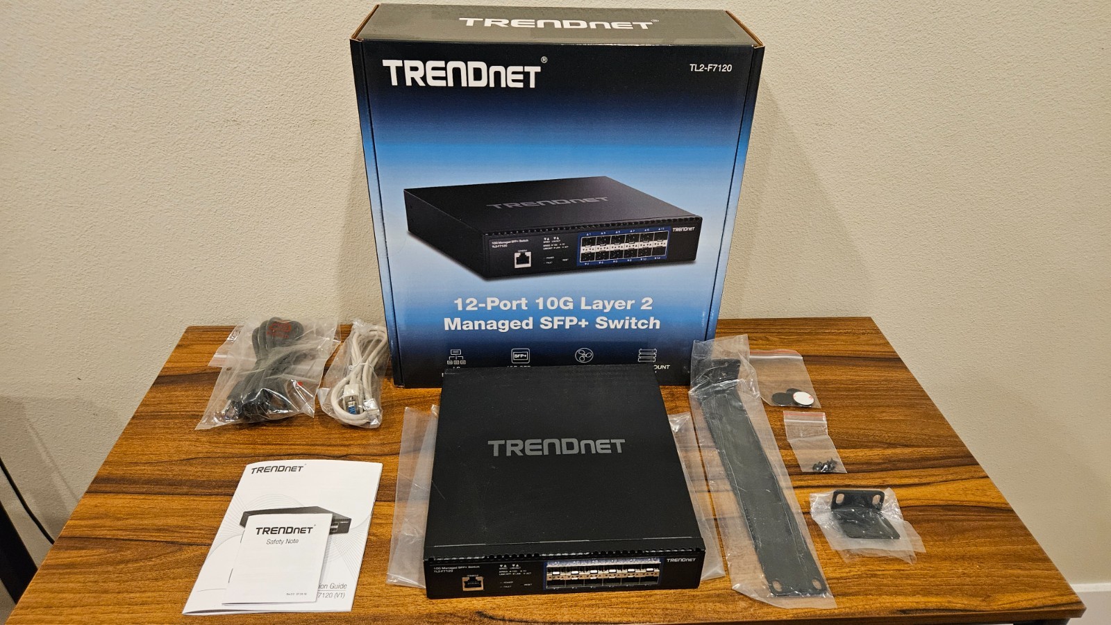 TRENDnet TL2-F7120 12-Port 10G Layer 2 Managed Rackmount SFP+ Web-Based Switch