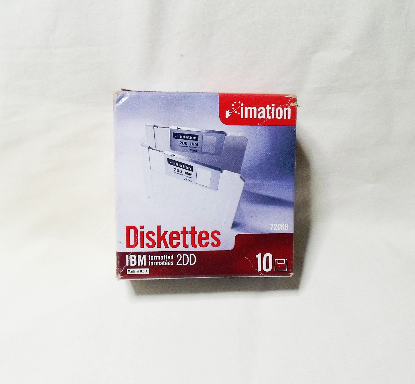 Imation 3.5 " Diskettes 2DD (2002) IBM Formatted Pack of 10 (new sealed)