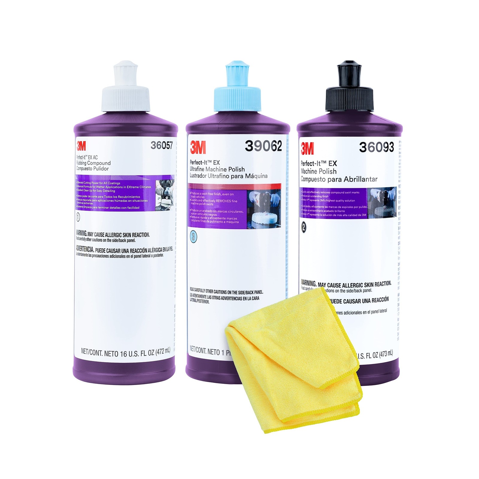 3M Perfect It Buffing and Polishing Kit | 36057 39062 36093 3M Pint Rubbing C...