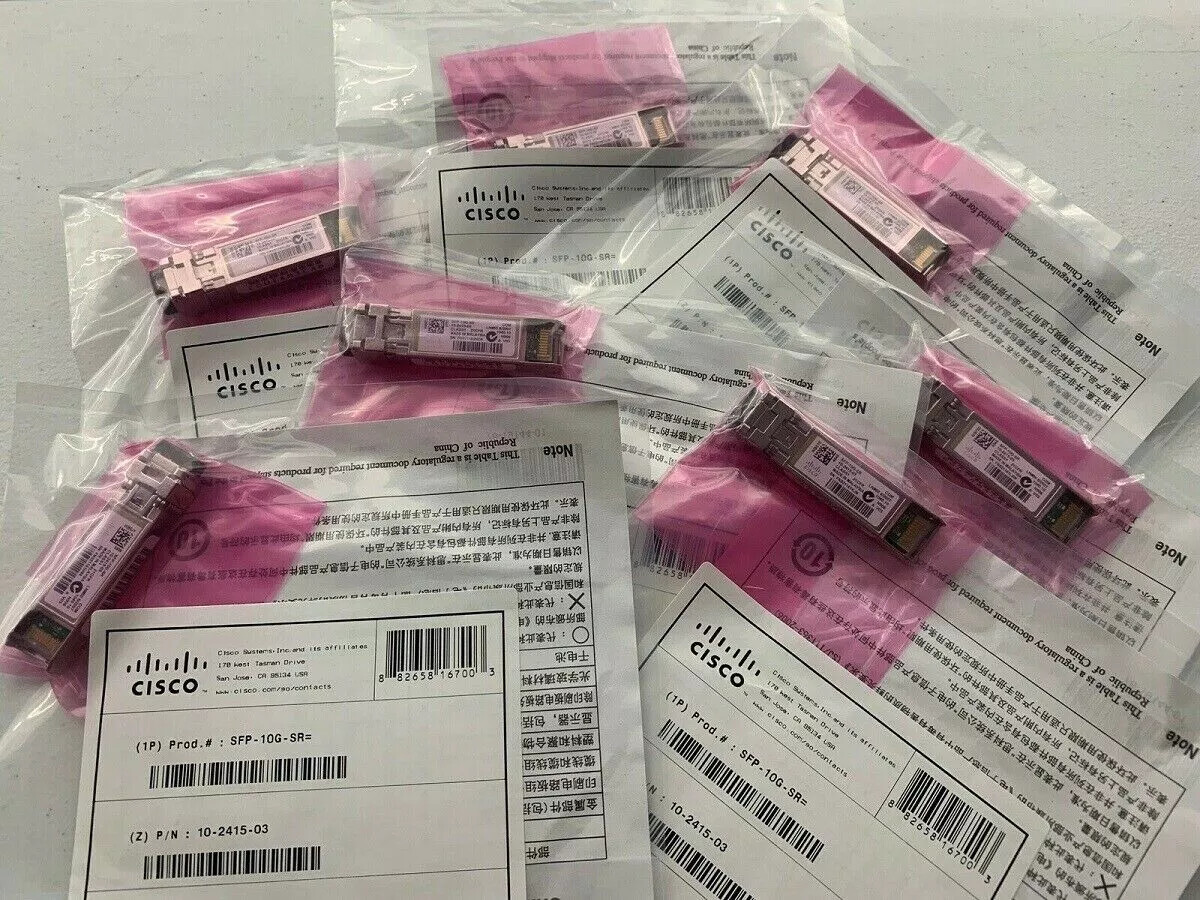 Original Cisco SFP-10G-SR 10GBase-SR SFP MMF Transceiver Module