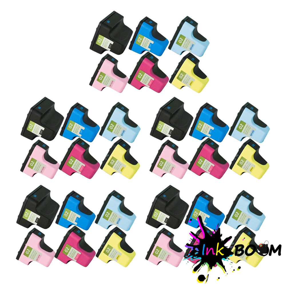 30 Ink Cartridges replace for HP 02XL Photosmart 3210xi 3213 D7155 D7160 D7345