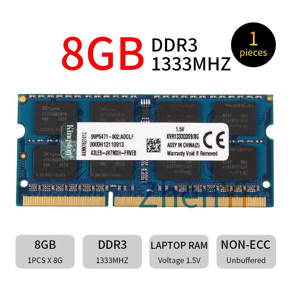 8GB 4GB 2GB DDR3 PC3-10600S KVR1333D3S9/8G SODIMM Laptop RAM For Kingston LOT