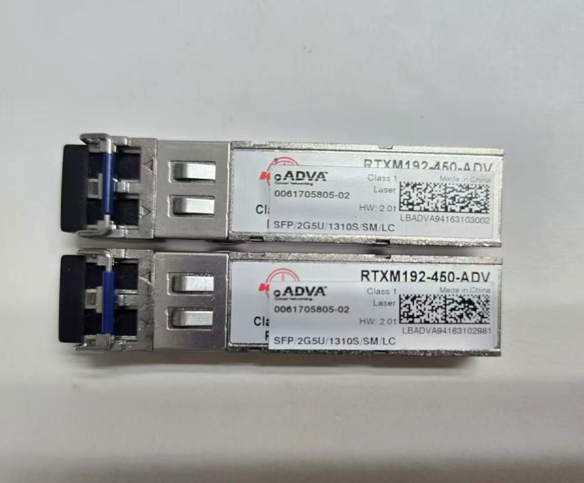 2 Pcs ADVA SFP/2G5U/1310S SM/LC 0061705805-02 Multirate Single Mode SFP