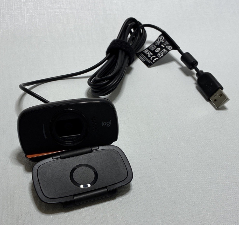 GENUINE Logitech V-U0023 HD Webcam C525 Cam 720p USB 360 Rotation Portable
