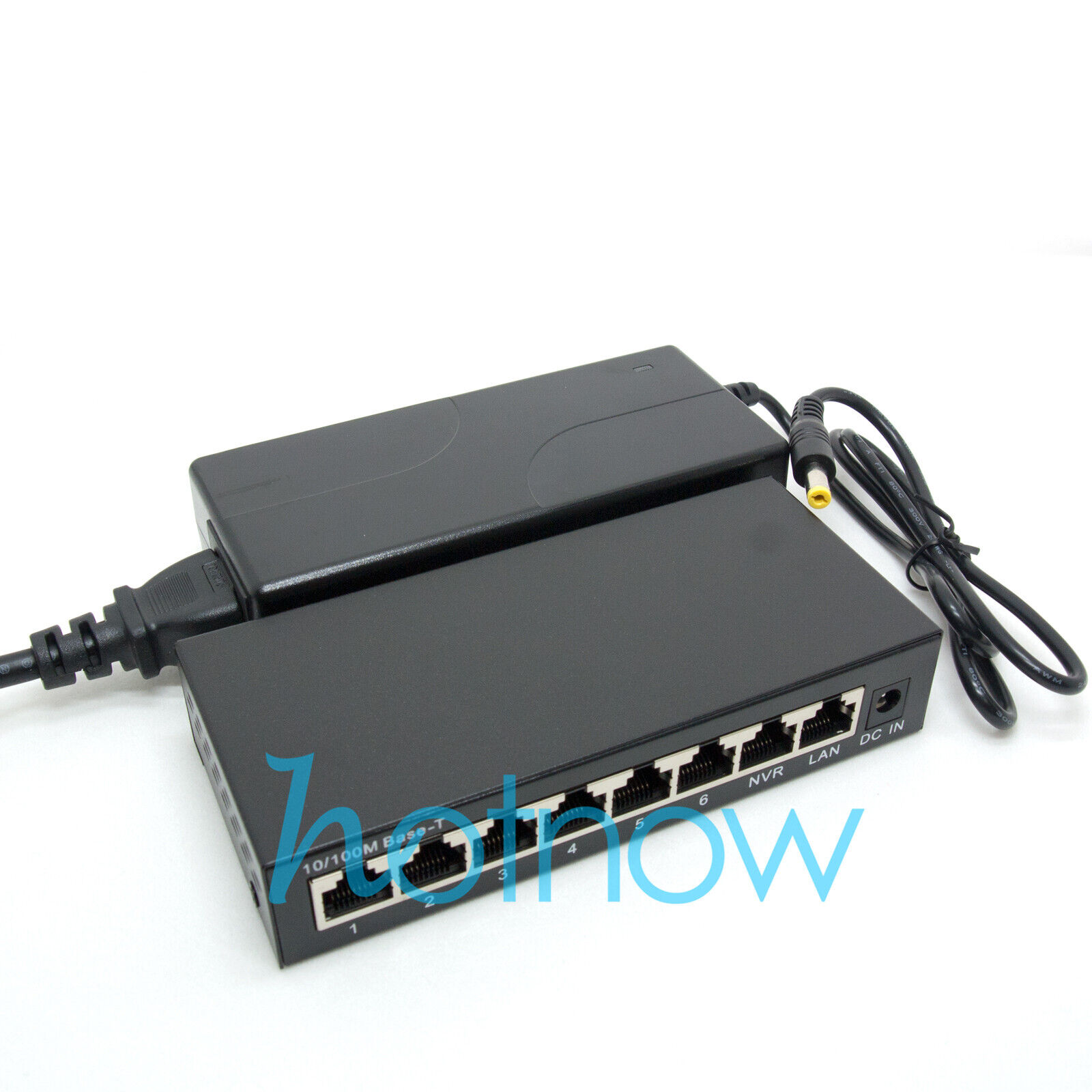 DSLRKIT 250M 8 Ports 6 PoE Switch Injector Passive Power Over Ethernet 52V 90W