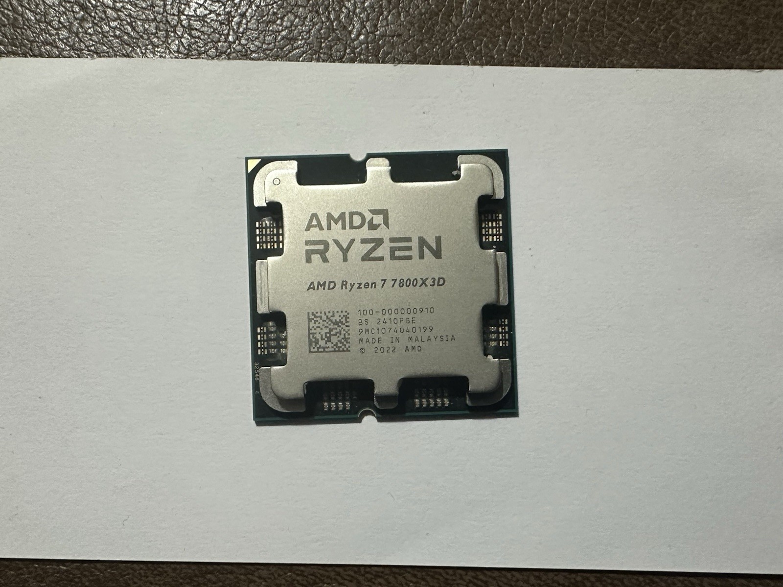 AMD Ryzen 7 7800X3D Processor (5 GHz, 8 Cores, Socket AM5)