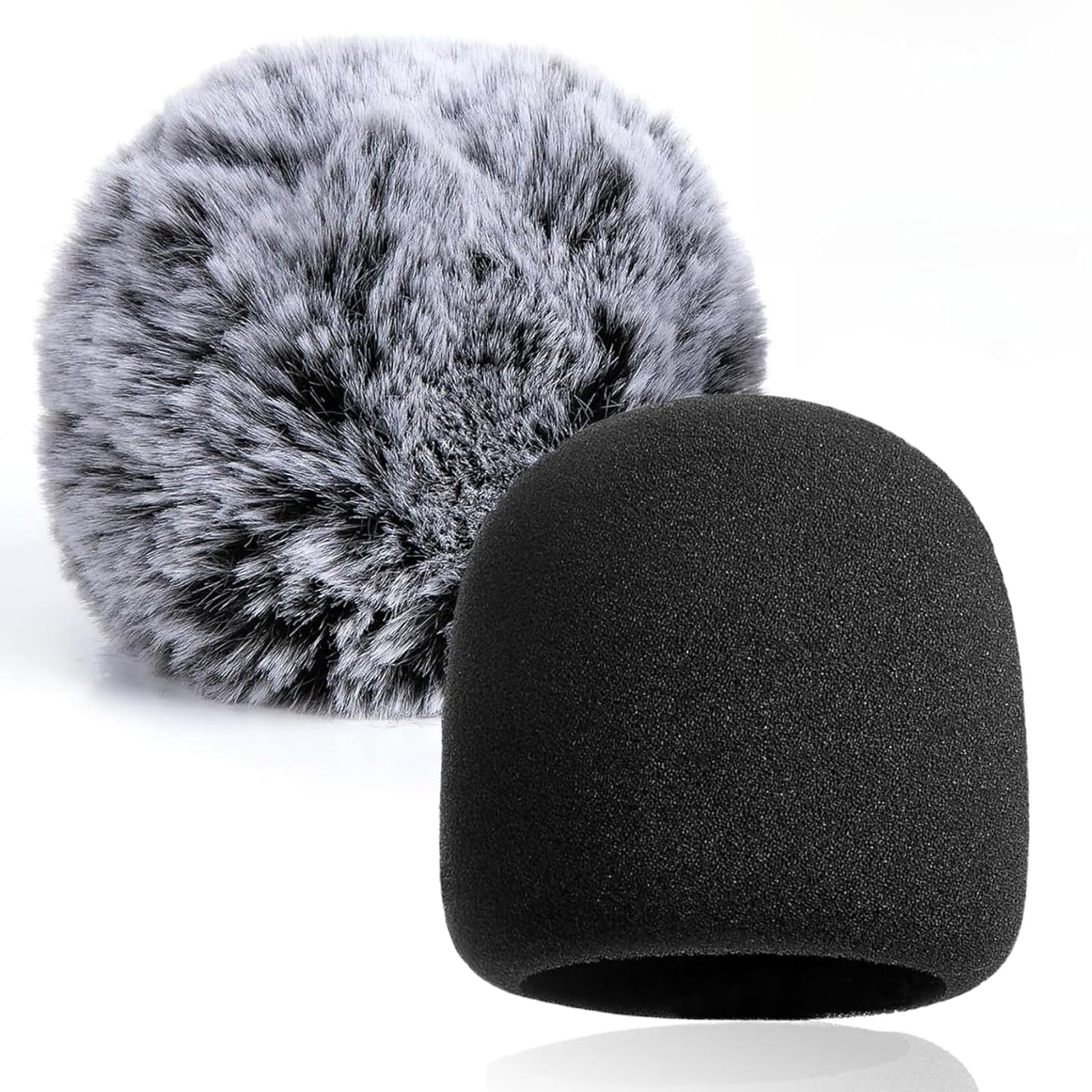 Hufopik 2 PCS Pop Filter Compatible with 3.1*3*2.45 inches, Black and gray