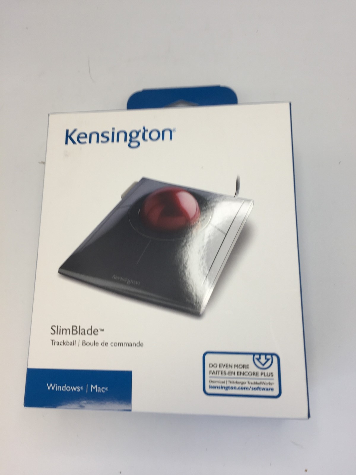 NEW Open Box Kensington SlimBlade Wired USB Trackball for Windows/Mac 
