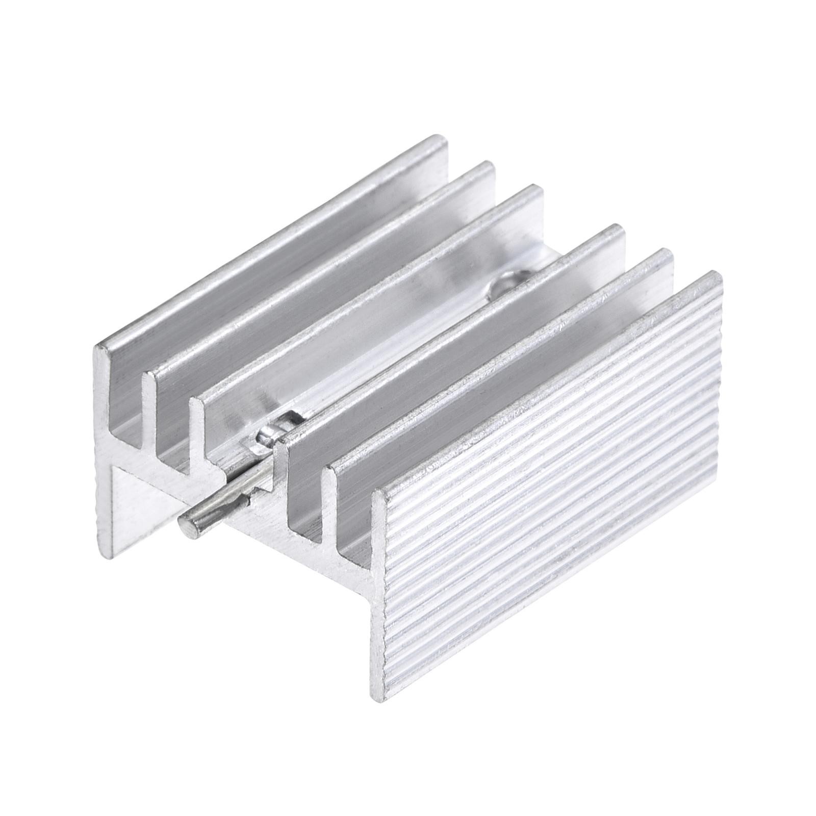 20x15x10mm TO-220 Aluminum Heatsink for MOSFET Transistor Diode with a Pin 20pcs