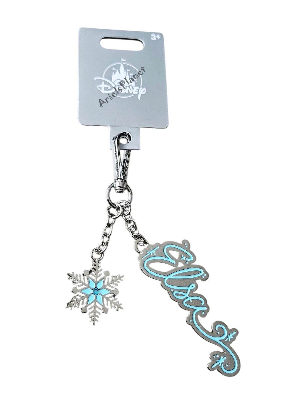 Disney Parks Frozen Elsa & Snowflake Metal Bag Charm
