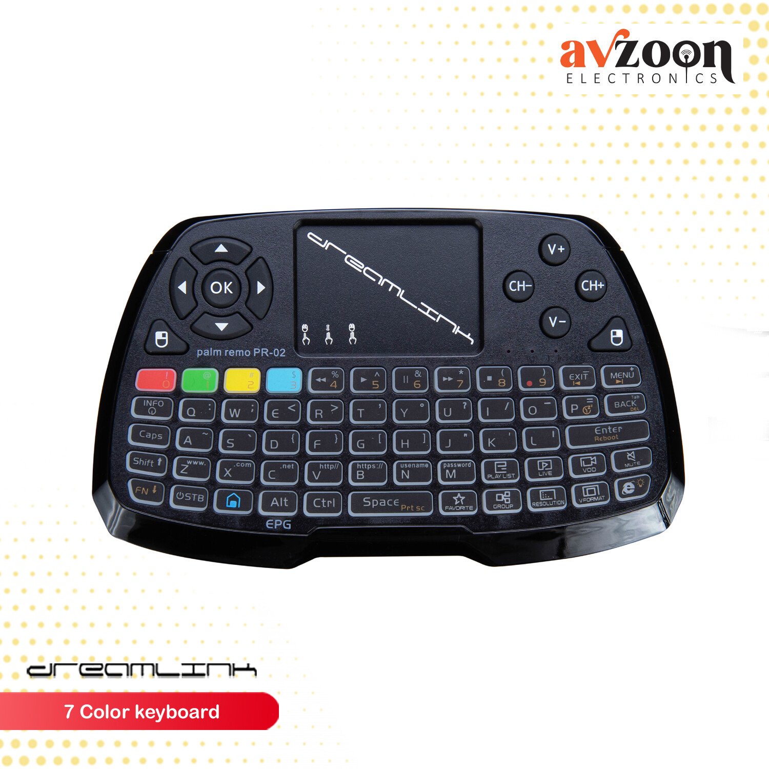 Dreamlink Palm remo Wireless Mini Keyboard Remote Control Touchpad 