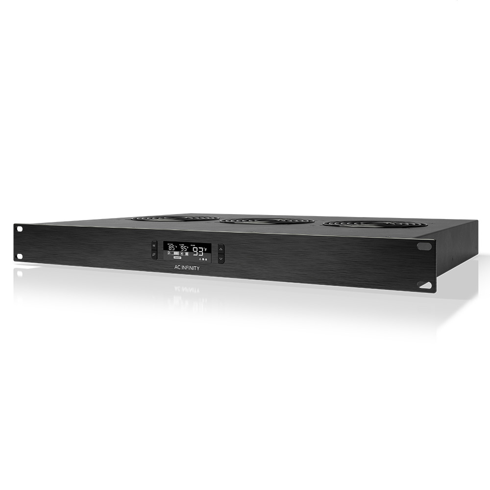CLOUDPLATE T2, Rack Mount Cooling Fan 1U Top Exhaust, AV Equipment 19" Rack