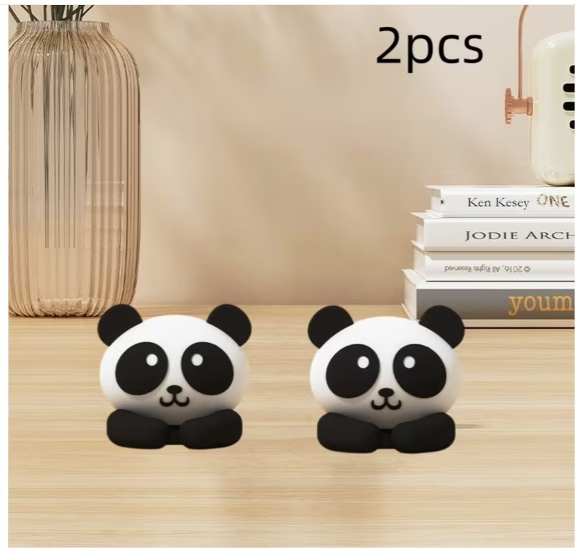 Cute Panda Cable Clips – Adhesive Wire Organizer for Desk & Nightstand (2PCS)