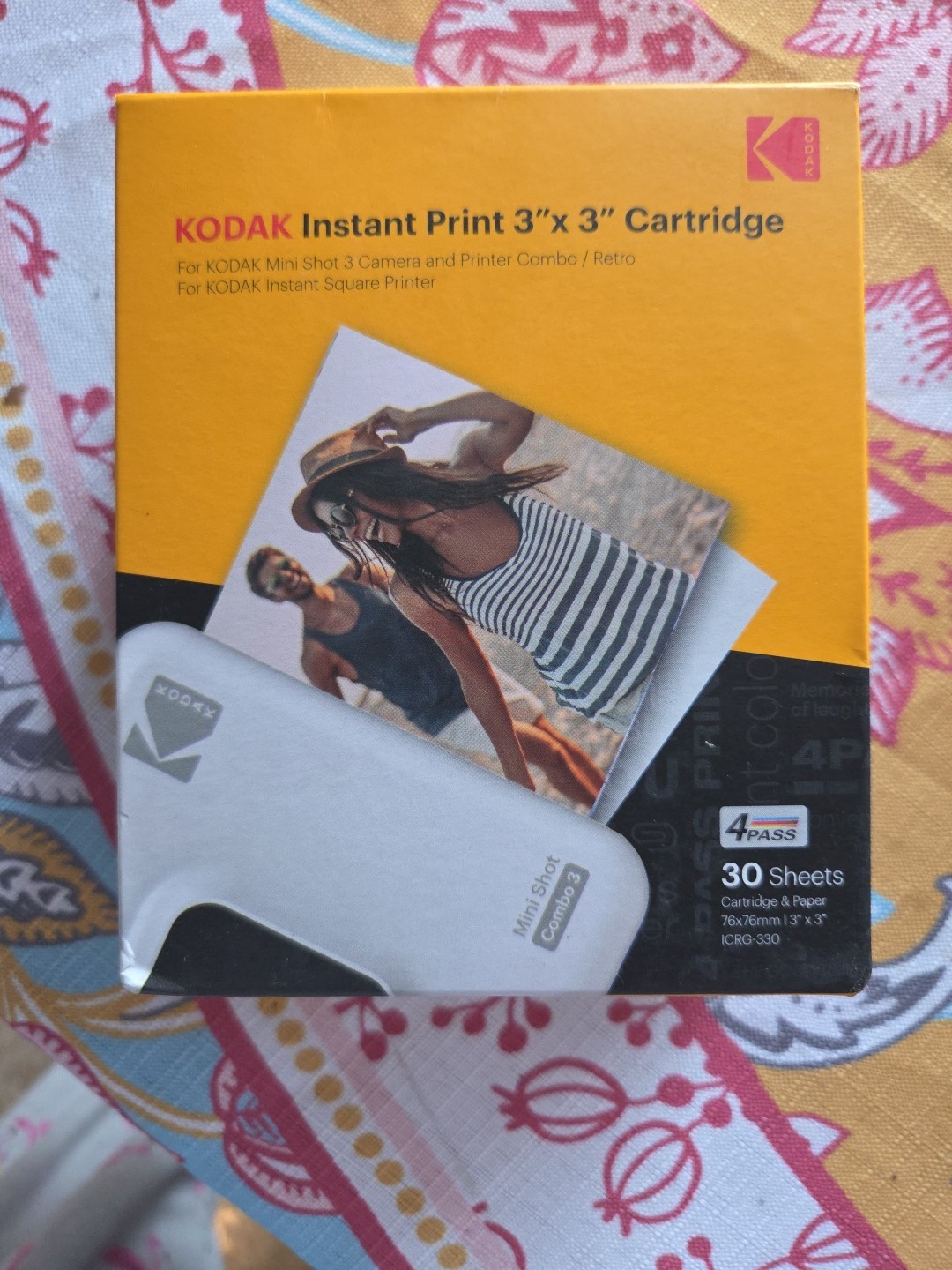 *NEW SEALED* Kodak Instant Print 3"x3" Cartridge 3 Pack For Kodak Mini Shot 3