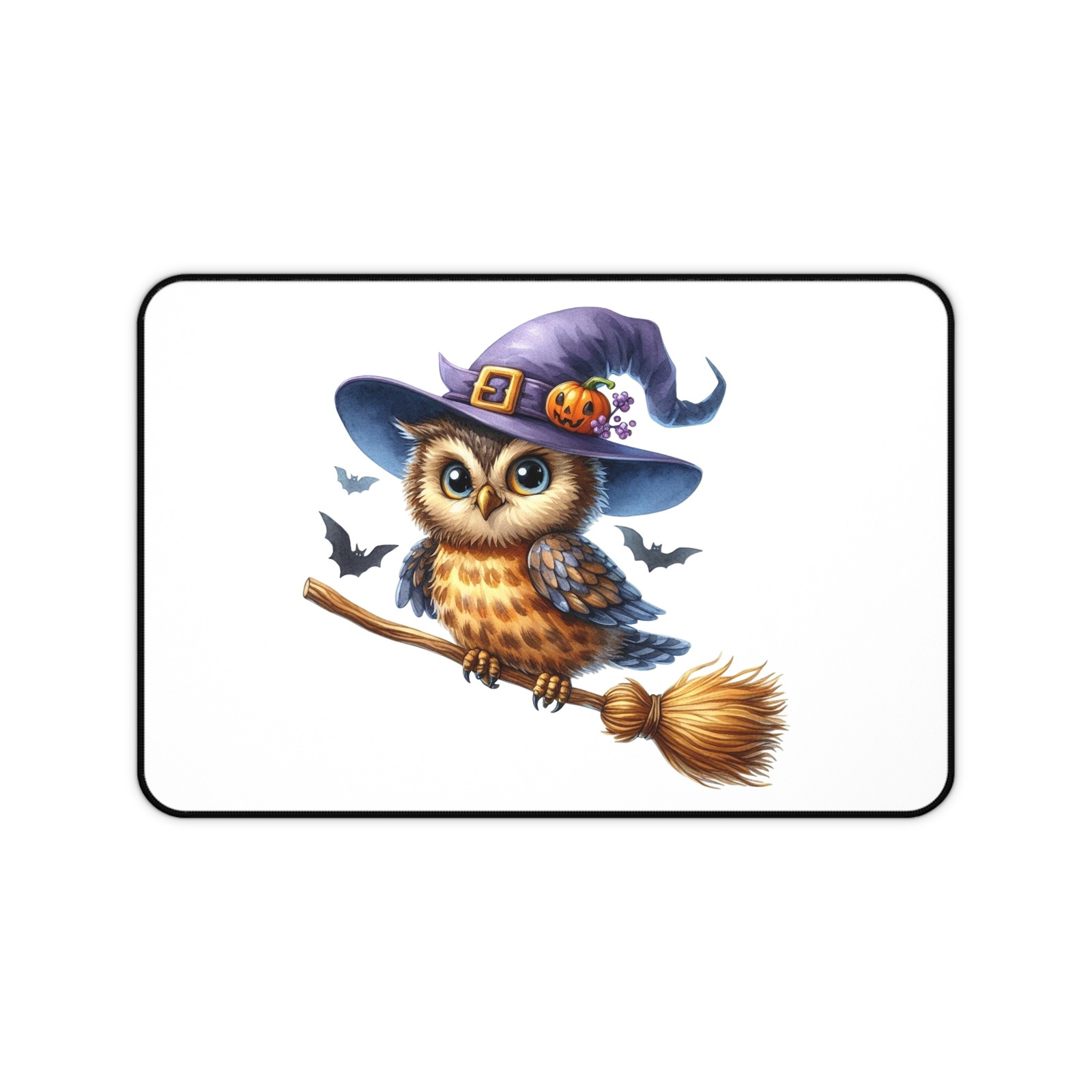 Halloween Owl Desk Mat AOP Gothic Owl Fall Office Table Mat