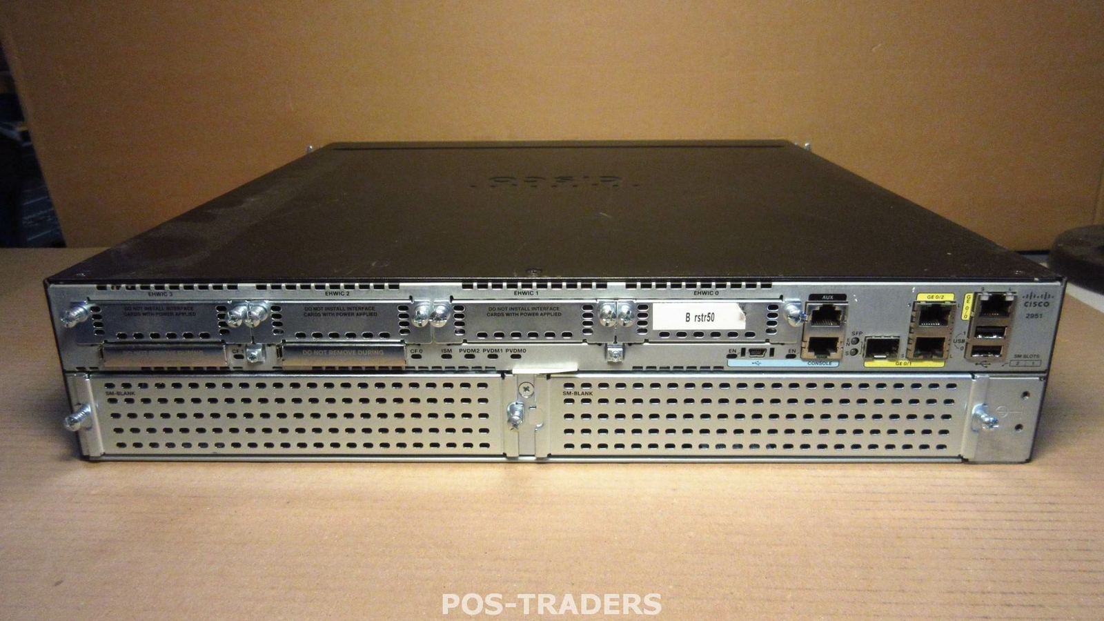 Cisco 2951 Integrated Services Router 512MB 3x GE WAN Port PoE 4X EHWIC SLOTS