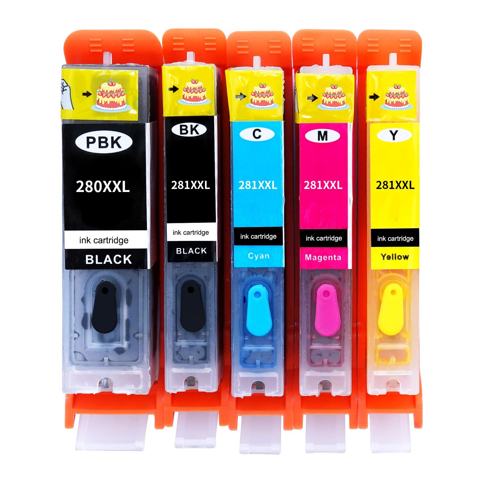 280XL 281XL RefillableInk Cartridges Compatible for TS702 TS702a for PIXMA TR...
