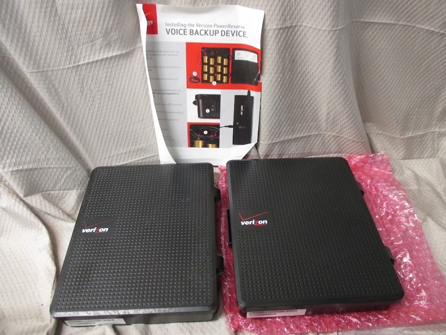Lot of 2 Verizon FIOS Power Reserve Battery Backup Unit BH-1810 | Works Great