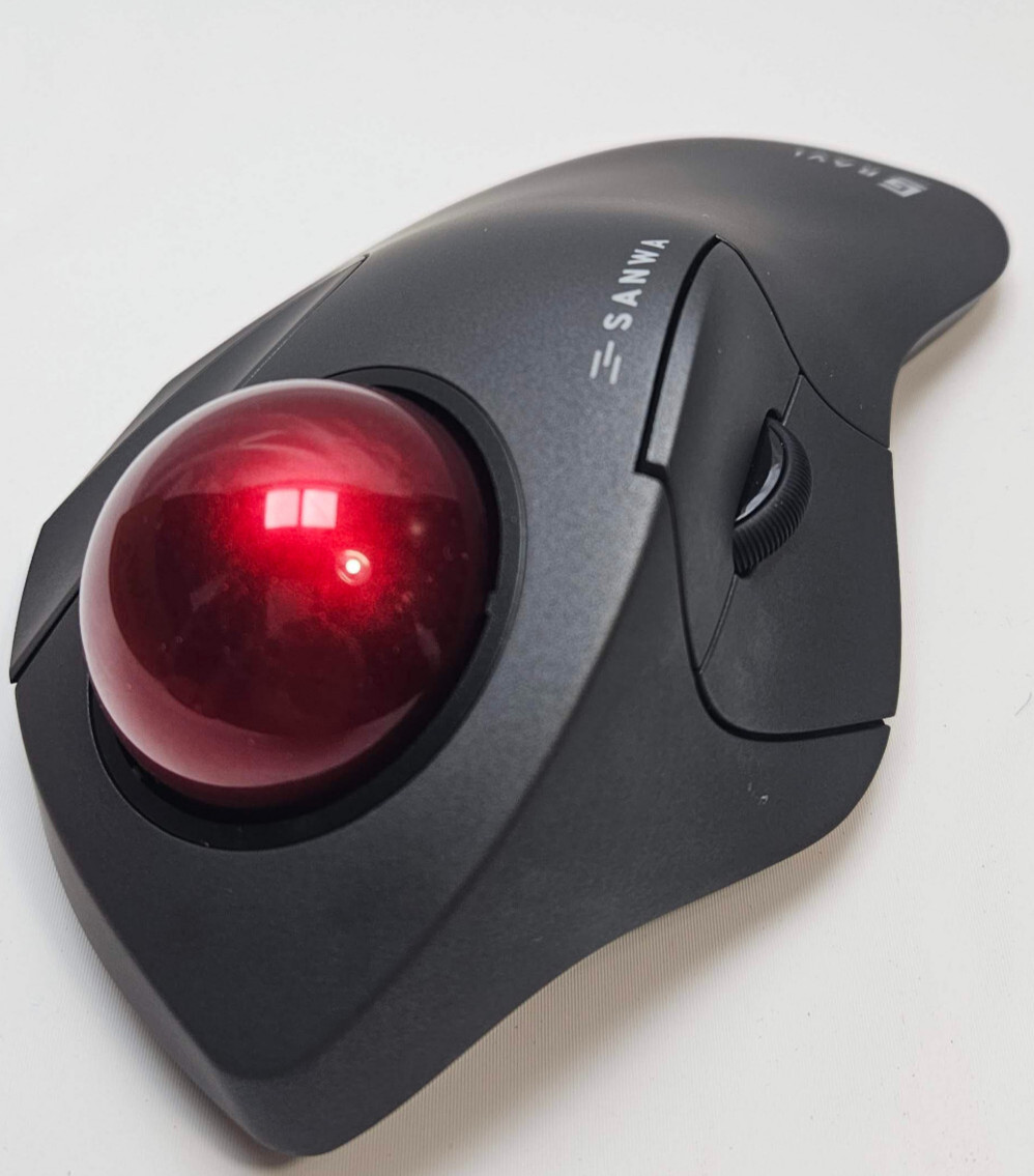 Sanwa Wireless Track Ball Mouse 5-Button speed switching GRAVI 400-MAWBTTB138