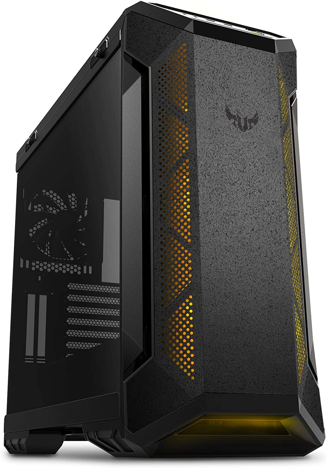 TUF Gaming GT501 Mid-Tower Gaming Case, EATX Support, Pre-Installed 4 Case Fans,