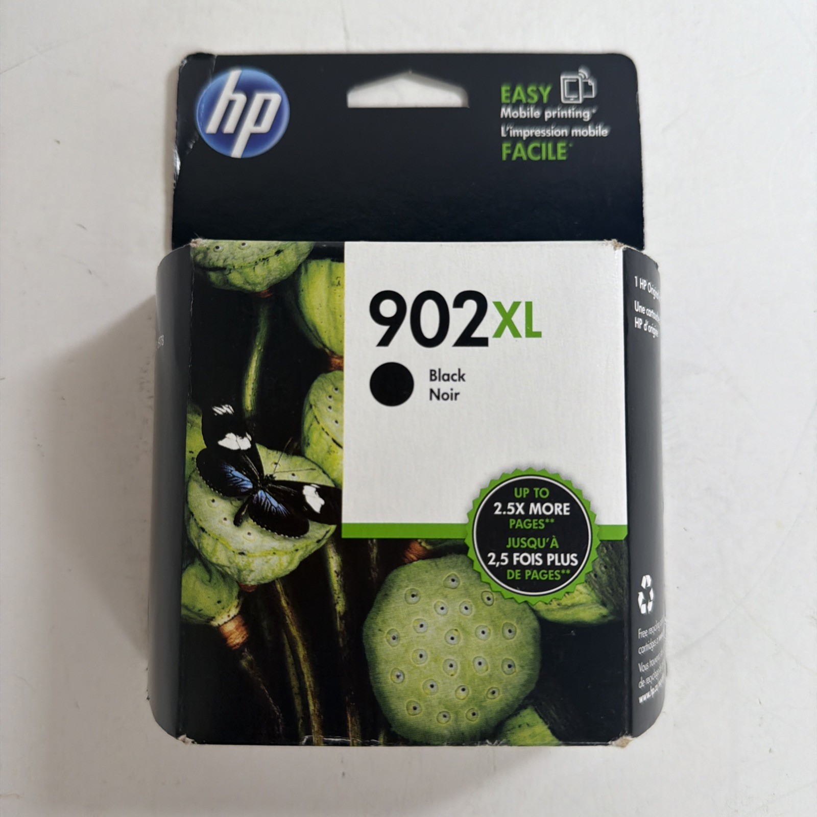HP Original Ink Cartridge Black 902 XL-New In Sealed Package 12/2018