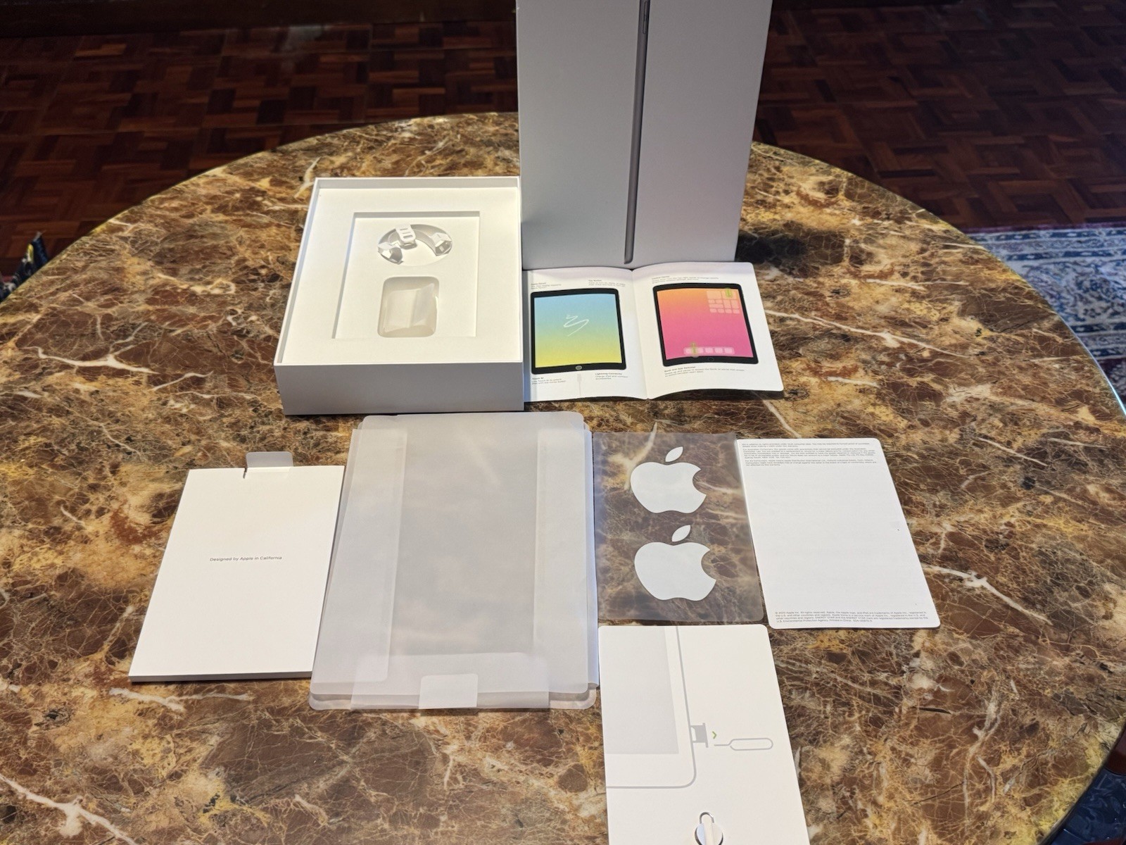 Empty BOX ONLY for Apple iPad (9th Generation) Wi-Fi+Cellular 64GB Space Gray...