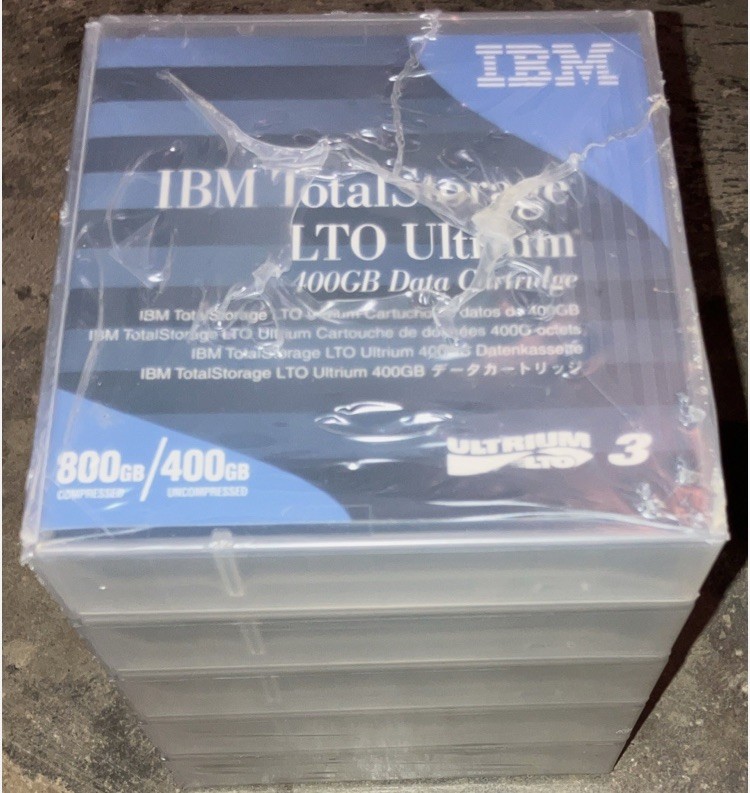 5 PACK NEW IBM TOTAL STORAGE LTO ULTRIUM 3 DATA CARTRIDGE 800GB/400GB TESTED