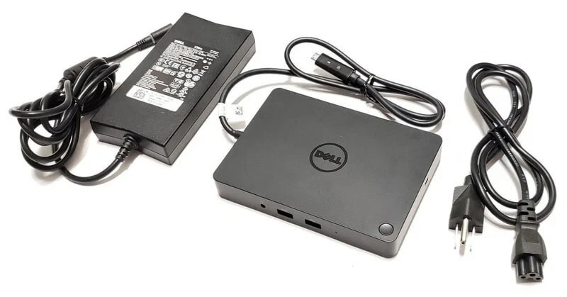 Dell WD15 USB-C Docking Station K17A 05FDDV w/ 130W AC Adapter Power Supply